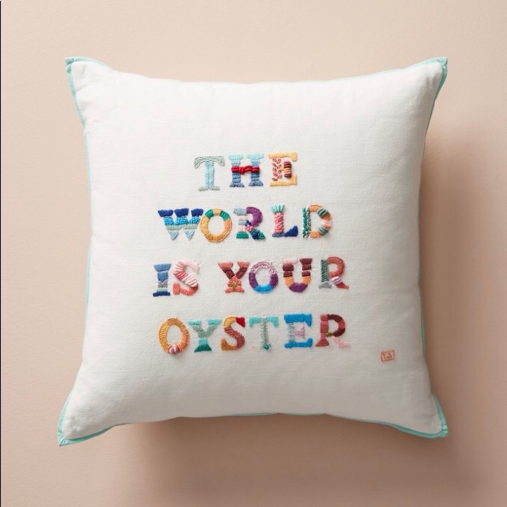 Anthropologie + Yolanda Andres Pillow
